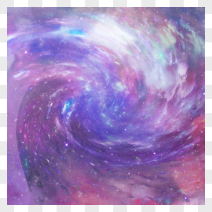 唯美紫色螺旋星空星系图片