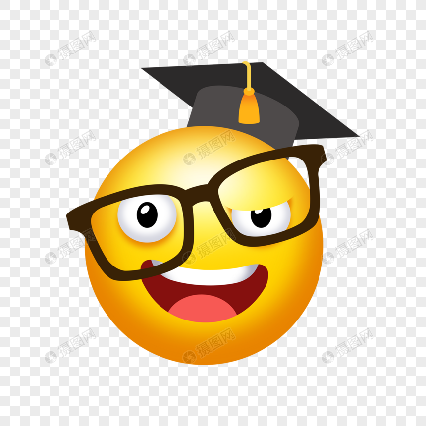 可爱卡通毕业生学校emoji表情图片
