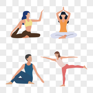 人物练瑜伽运动瑜伽姿势瑜伽动作图片