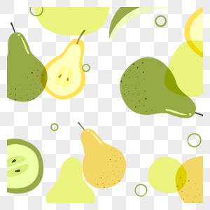 水果边框好吃的各色梨子图片
