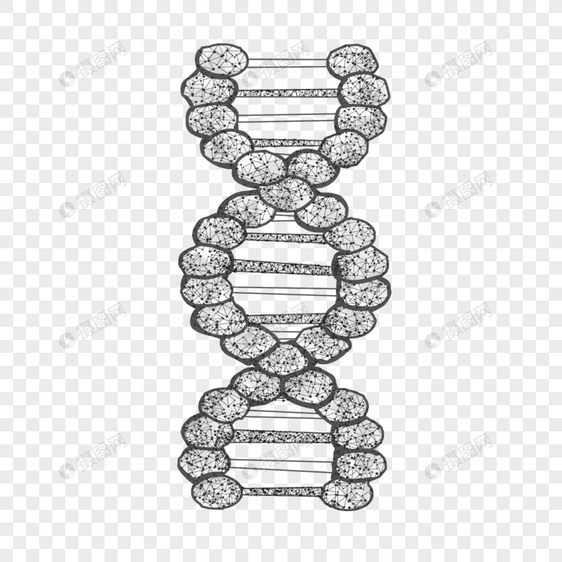 抽象多边形基因几何遗传信息图片