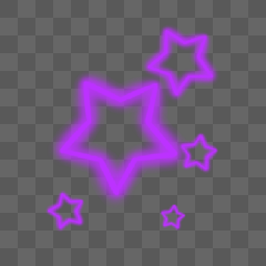 霓虹宇宙飞船紫色镂空星星图片