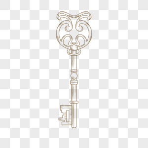 单色风格复古钥匙图片
