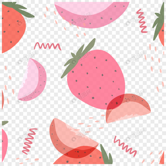 水果边框卡通草莓和苹果图片