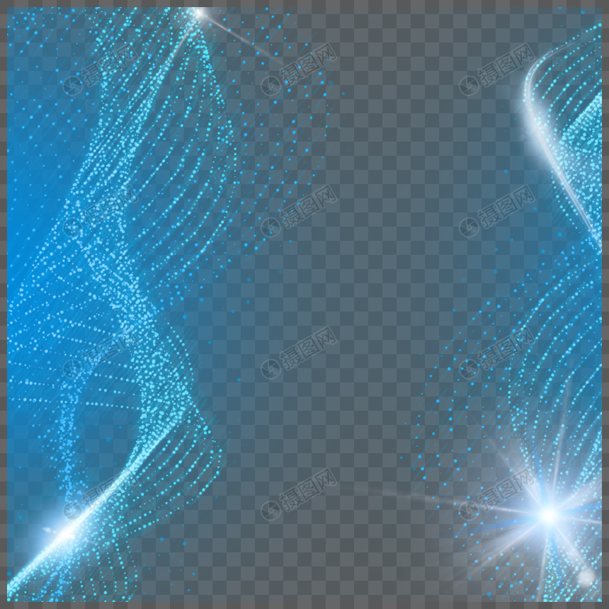 蓝色螺旋网格抽象科技光效图片