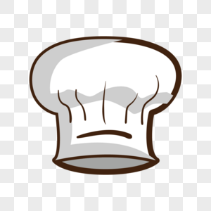 白色圆顶卡通厨师帽图片
