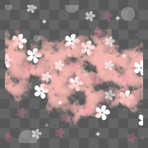 唯美粉色春季樱花边框图片