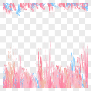 笔刷抽象蓝粉线条涂鸦图片