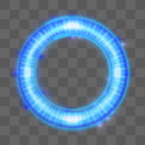 光圈蓝色光效科技感螺旋盖图片