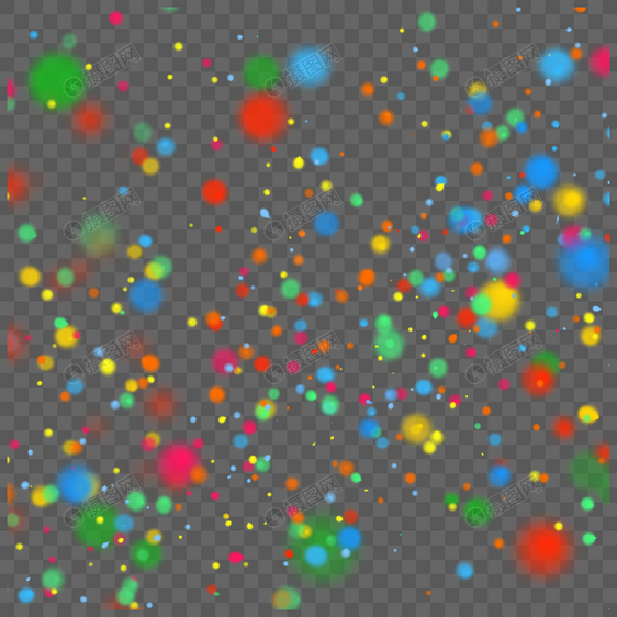 彩色颗粒粒子云圆形斑点图片