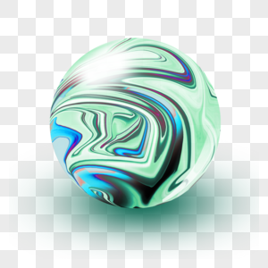 透明魔幻球体3d立体图片