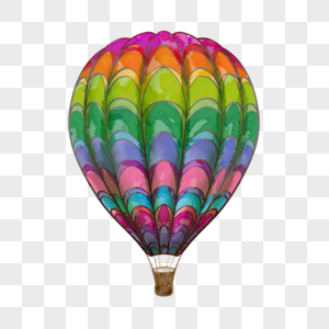 多彩节日狂欢热气球图片