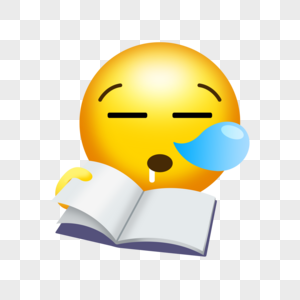 可爱看书打瞌睡学校emoji表情图片