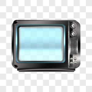 长方形的复古电视机图片