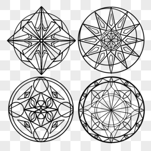 神秘几何塔罗牌符号图片
