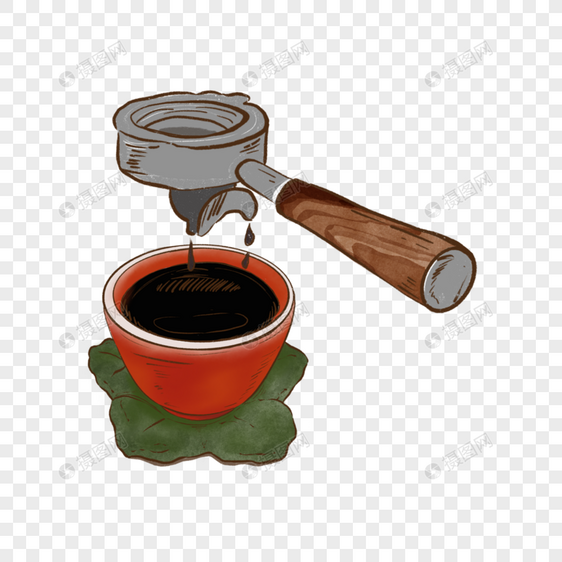 复古香醇研磨咖啡容器图片