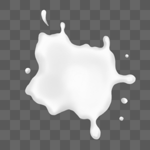 新鲜的飞溅的牛奶液体印记图片