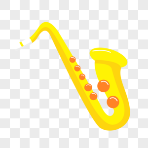 橙色黄色国际爵士节乐器萨克斯图片
