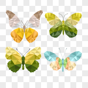 几何造型草原蝴蝶图片