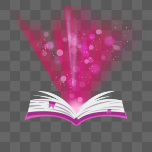 粉色光线发射抽象光效书本翻页图片