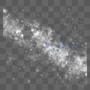 蓝灰色星星光效宇宙银河图片