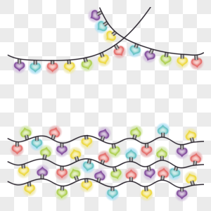 led灯串设计素材高清图片