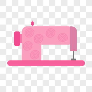 粉色缝纫机图片