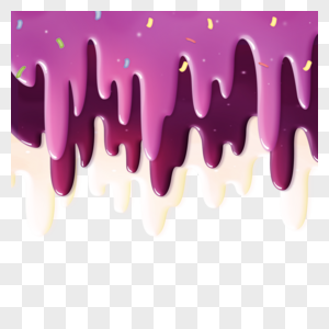 紫葡萄甜甜圈液体融化滴落图片