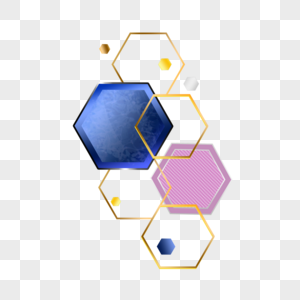 六边形几何抽象效果图片