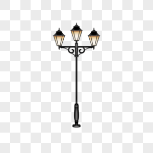 欧洲街道照明路灯图片