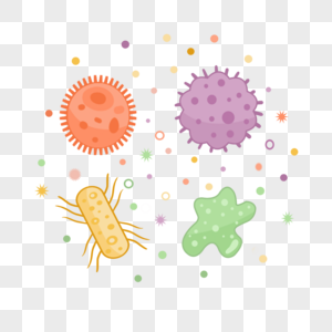 卡通细菌微生物组图图片