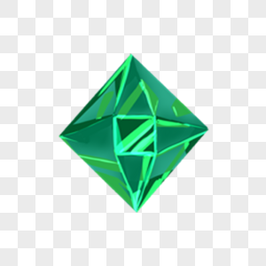 绿色精致钻石游戏宝石图片