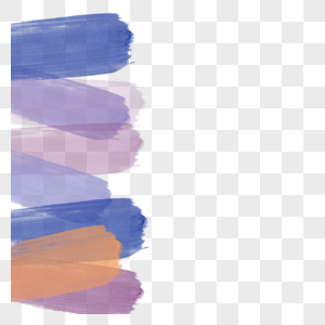 蓝紫色水彩笔刷边框图片
