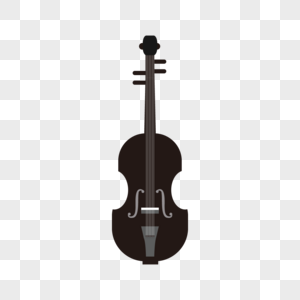 线稿音乐器材黑色大提琴图片