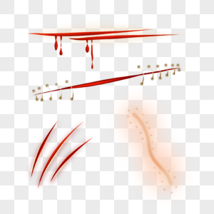 手术伤疤卡通红色医疗图片