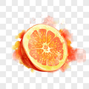 水彩风格水果橘子酸甜果实图片