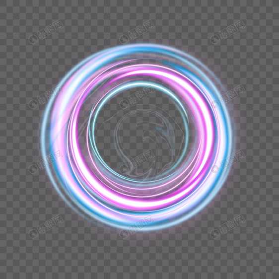 圆环抽象光效图片