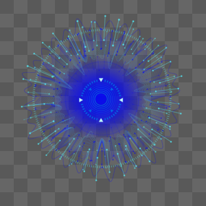 商务分析指标统计大数据视觉信息向心力发光波纹图片