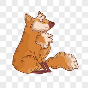 森林火狐狸秋季卡通动物图片
