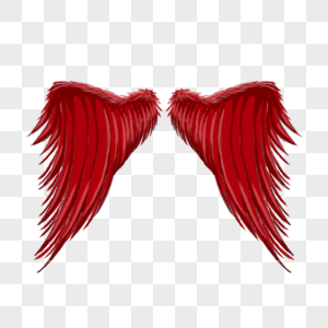 红色恶魔魔鬼天使羽翼翅膀图片