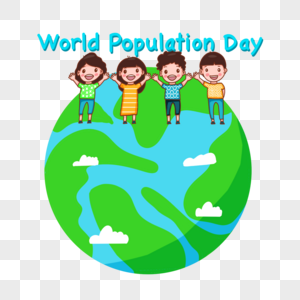 幸福的世界人口日图片