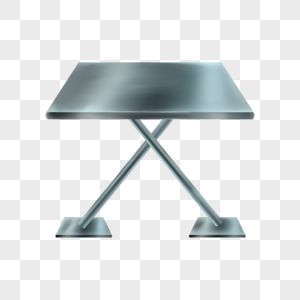 方形质感金属桌子图片