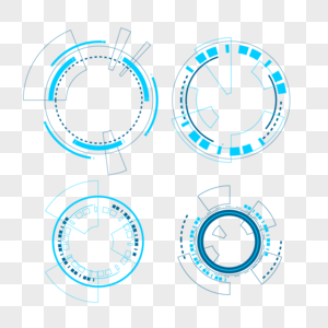 抽象光效媒介象蓝色光圈线条图形图片