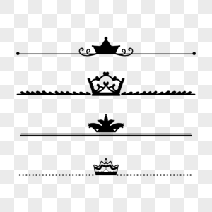 王冠线条分隔线点点线图片