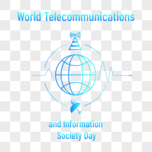 世界电信和信息社会日信号波图片