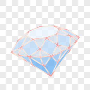 玫瑰金光效线条蓝色钻石图片