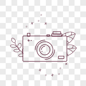 卡通可爱相机图标贴纸摄影相机镜头可爱图片