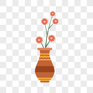 伊朗新年棕色花瓶插花图片