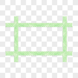 绿色花纹长方形卡通胶带边框图片