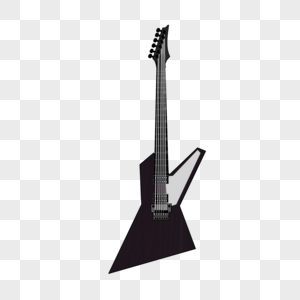 灰色电吉他乐器图片
